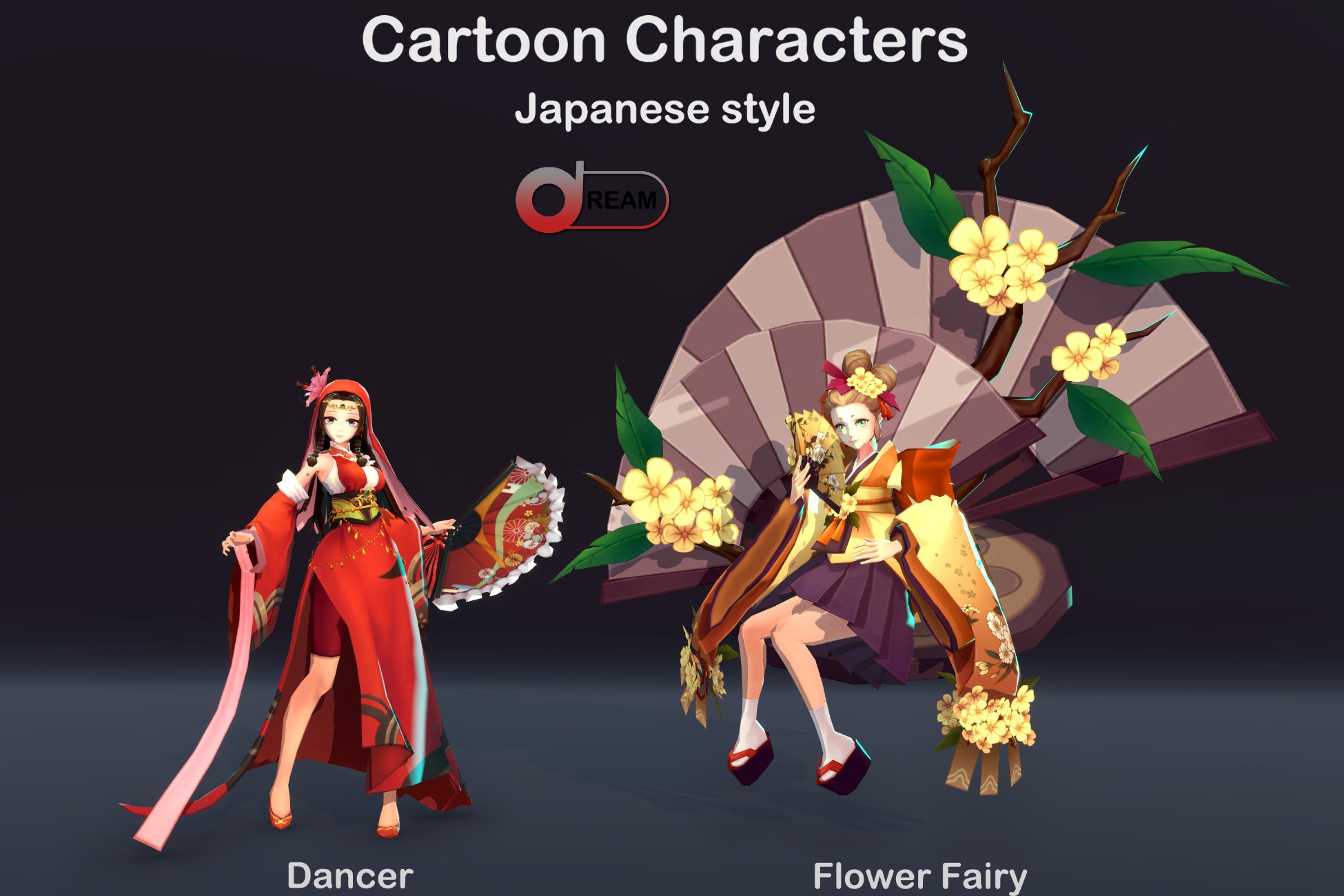 Cartoon Characters_Japanese style9 | キャラクター | Unity Asset Store