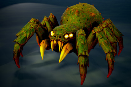 Spider - Game ready character Low-poly 3D model