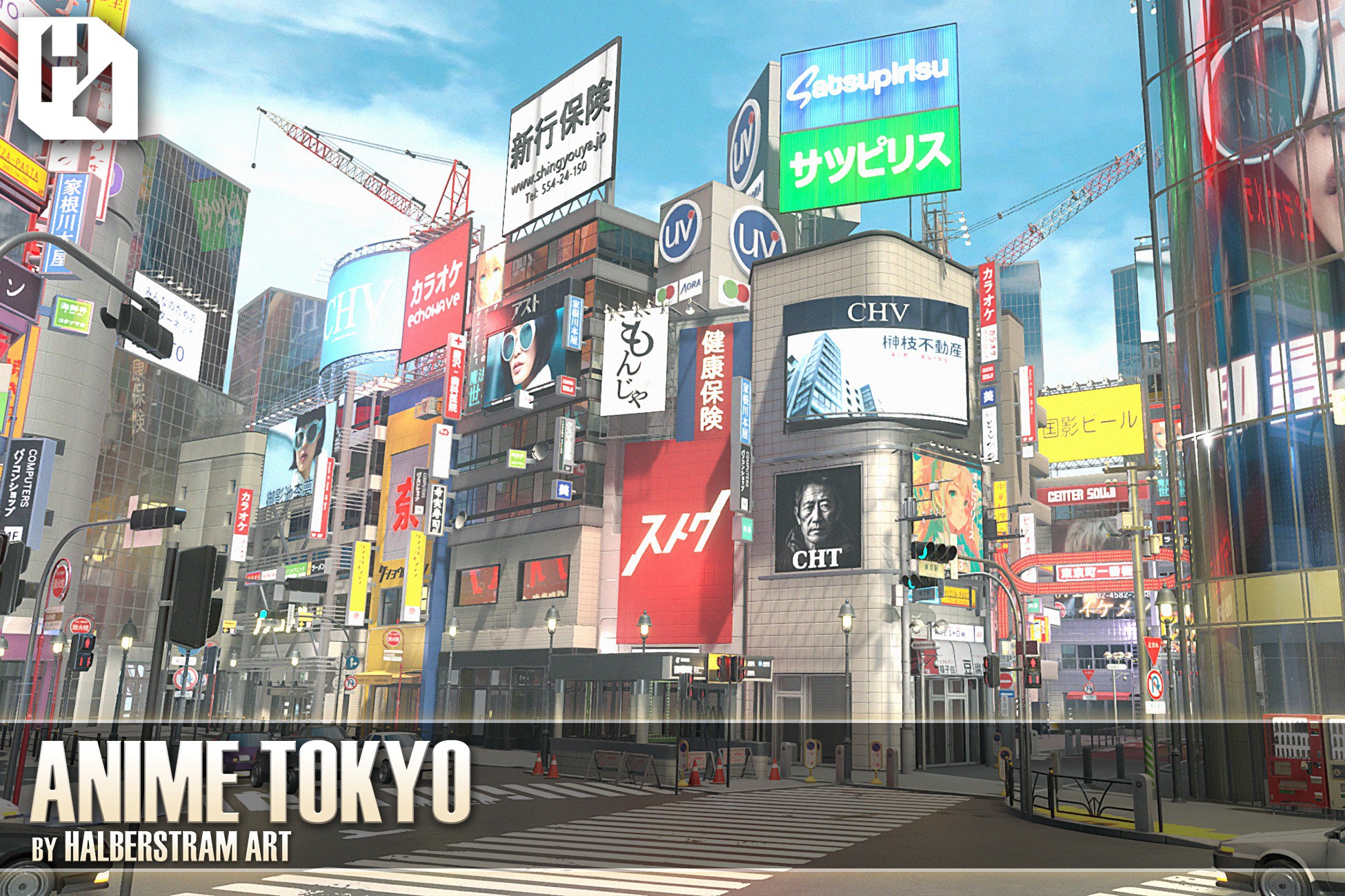 Anime Tokyo Japanese City 3D Urban Unity Asset Store