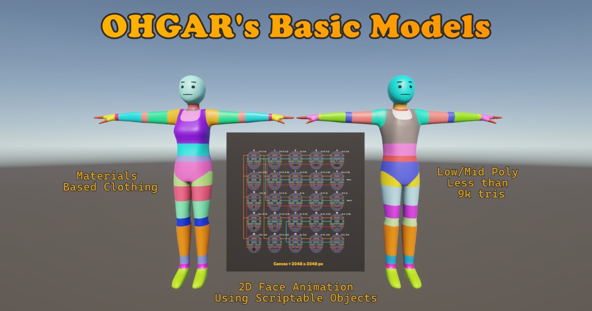 OHGAR's Basic Models | 3D Characters | Unity Asset Store