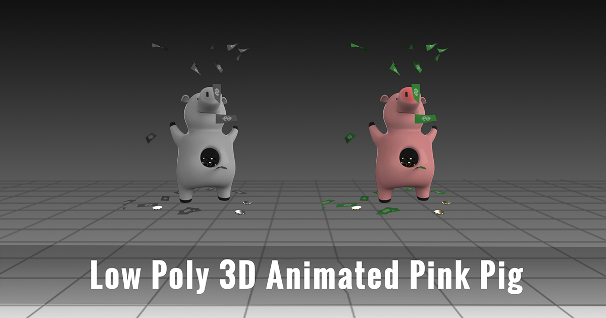 Pig Unity Low Poly 3D Animated Pink Pig | 3D 캐릭터 | Unity Asset Store