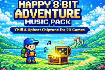 Happy and Chill 8-Bit Adventure Music Pack – 2D RPG & Puzzle Game Soundtrack