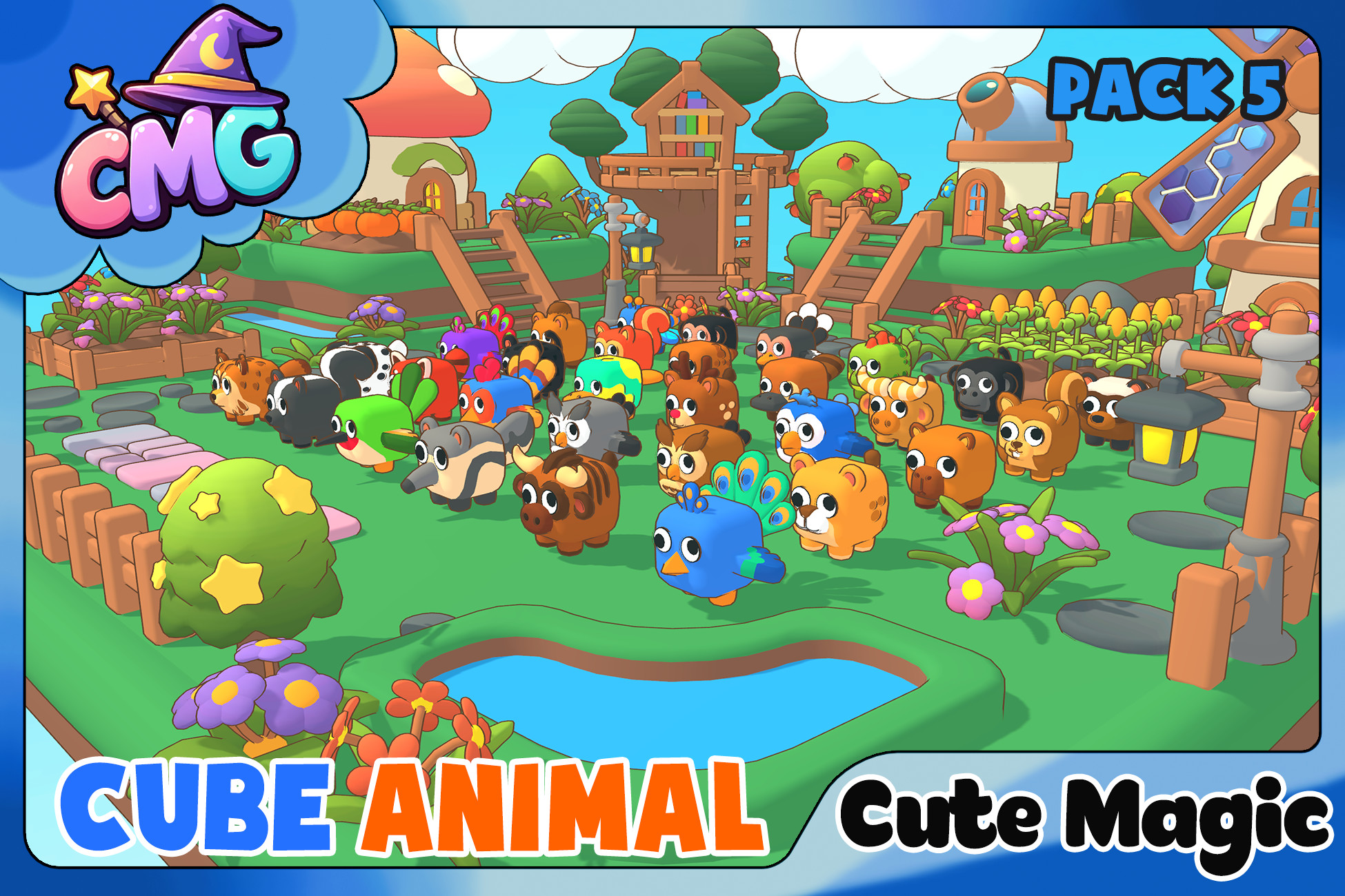 Cute Magic – Cube Animals Pack 5
