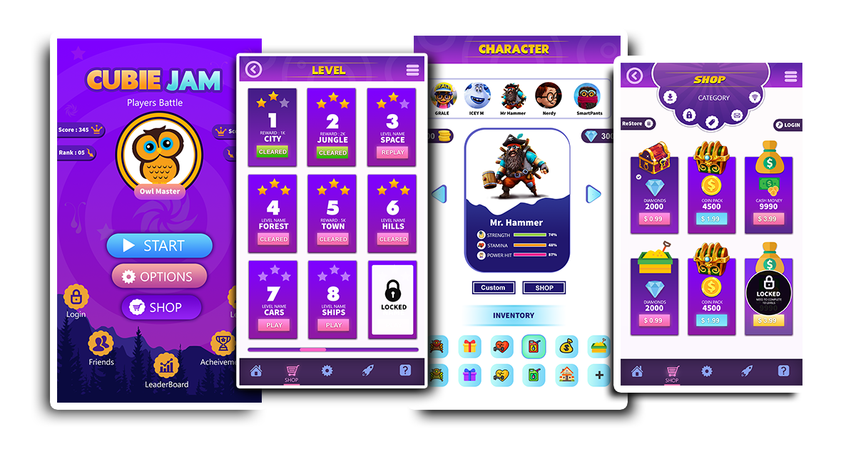 Mobile GUI Kit - Casual Games | 2D Icons | Unity Asset Store
