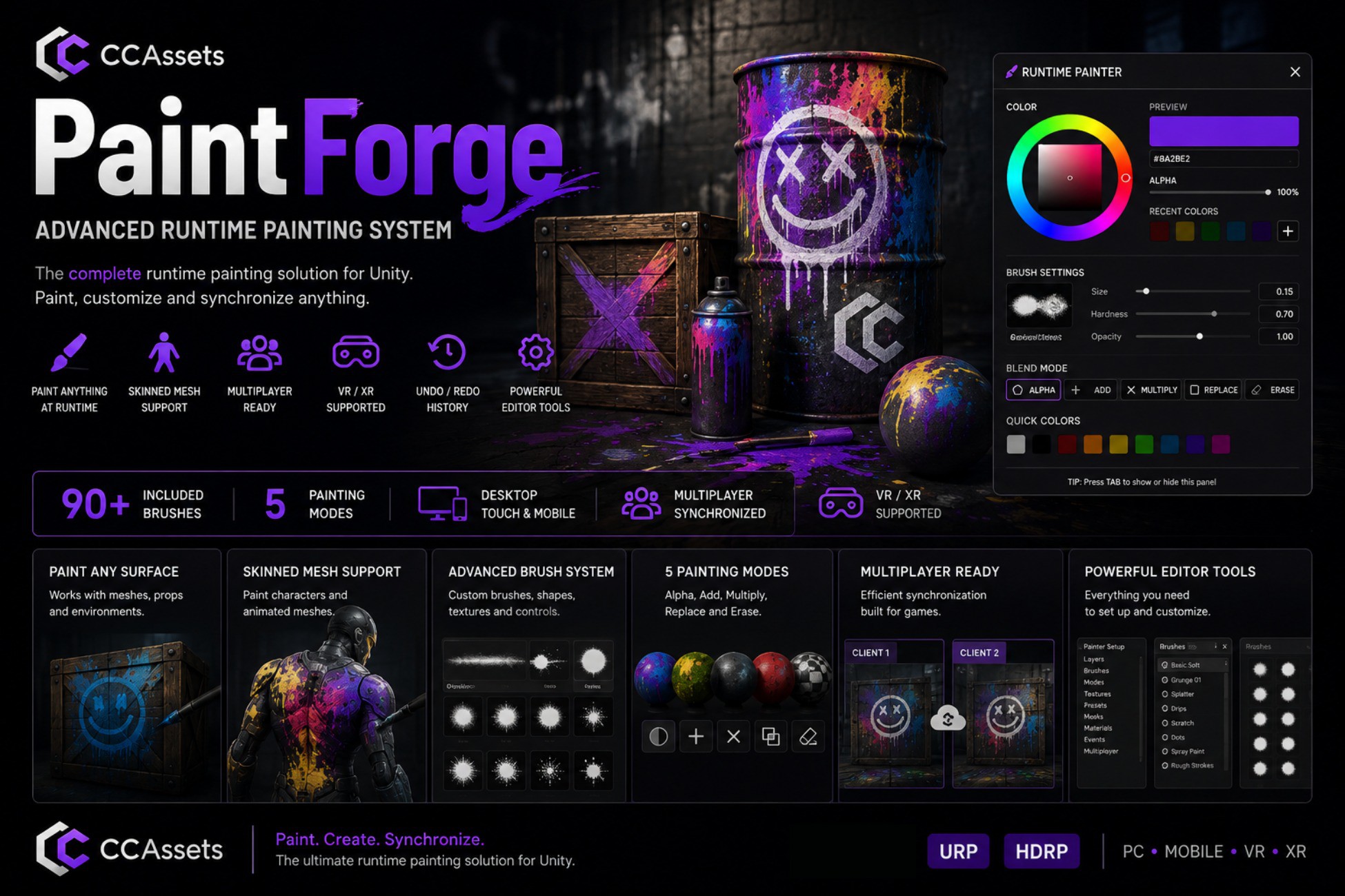 PaintForge — Advanced Runtime Painting System