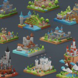 Low Poly Medieval Locations Pack