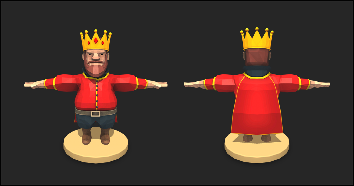 Low Poly King | 3D Characters | Unity Asset Store