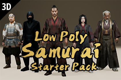 Low Poly Samurai Starter Pack