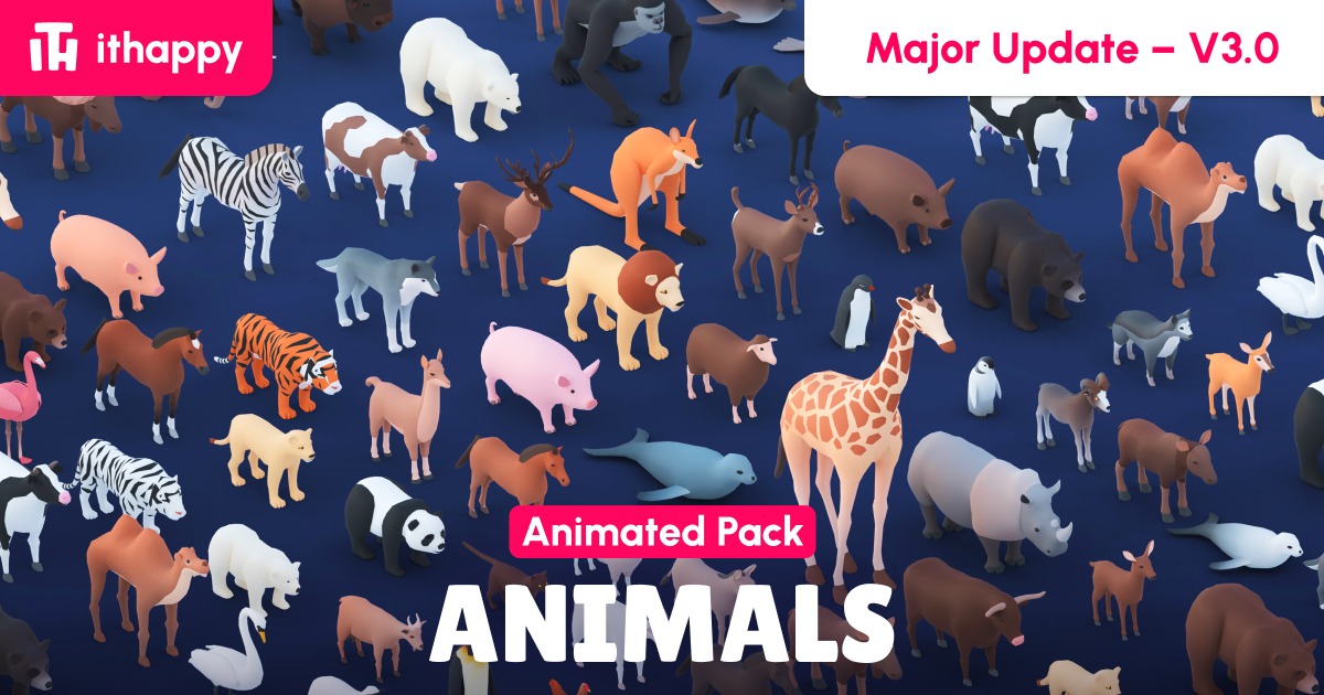 Animals - Low Poly 3D Models Pack | 3D Animals | Unity Asset Store