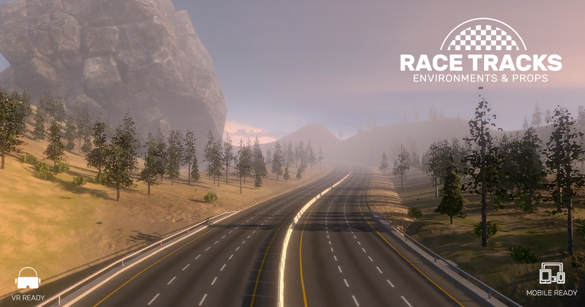 Race Tracks - Environments & Props | 3D Roadways | Unity Asset Store