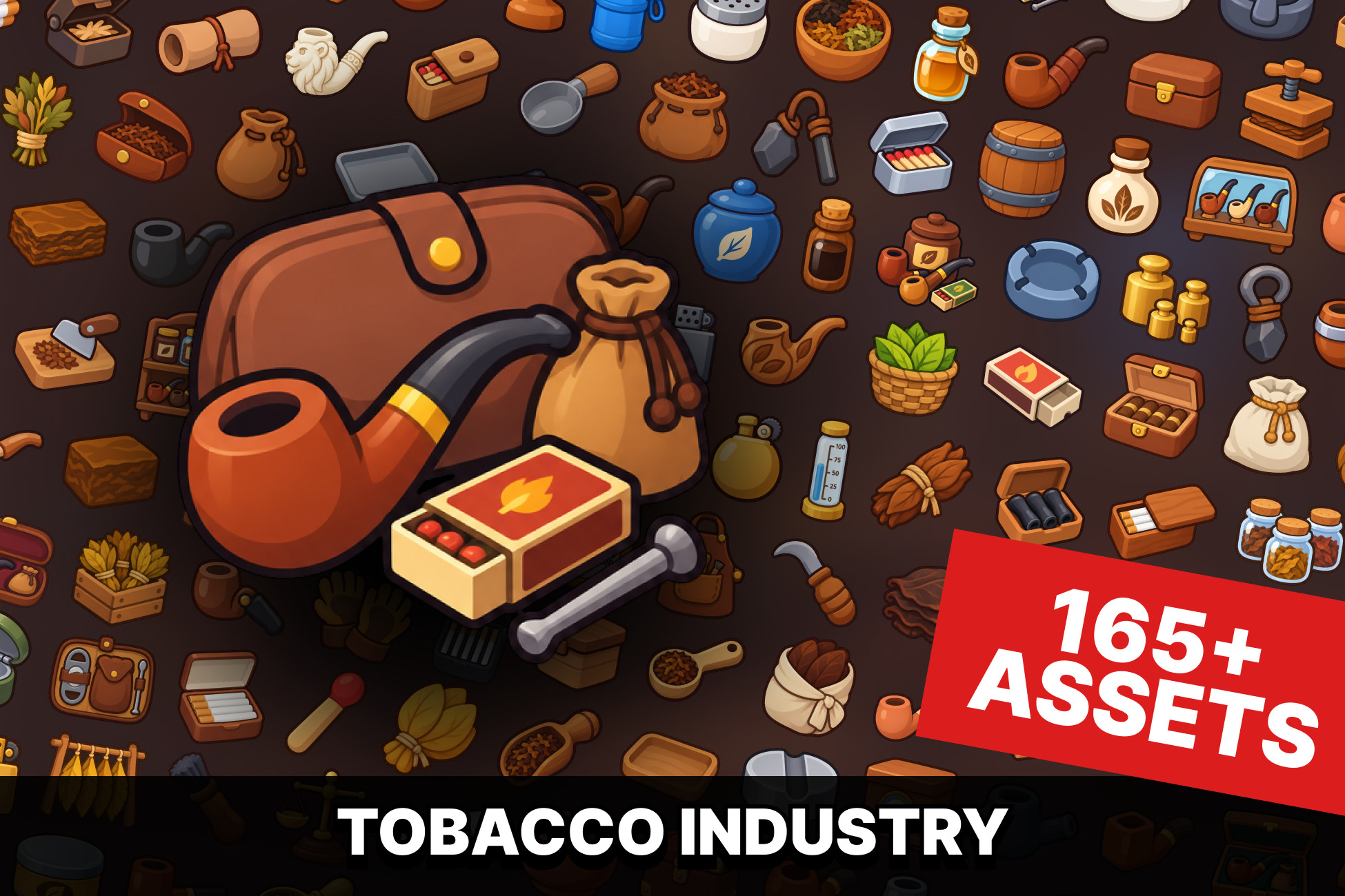Tobacco Smoking Cigars Cigarettes Pipes Tobacco Shop Icons Pack