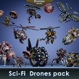 Sci-Fi Drones pack Vol 1