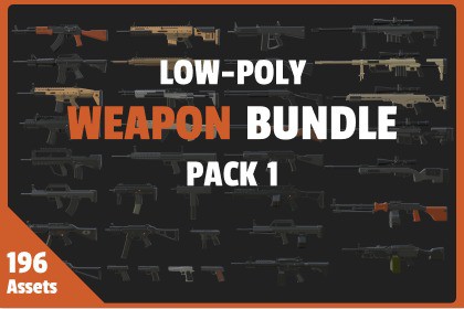 Low Poly Weapon Bundle Pack 1