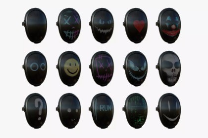 Led Screen Mask - 15 Faces Variations