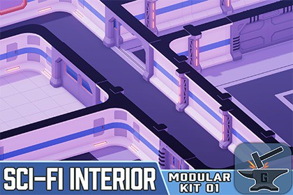 Sci-Fi Interior Modular Kit 01