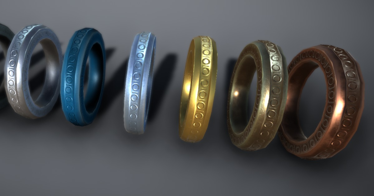 Unity Rings Vector 3D Rings | 3D Props | Unity Asset Store