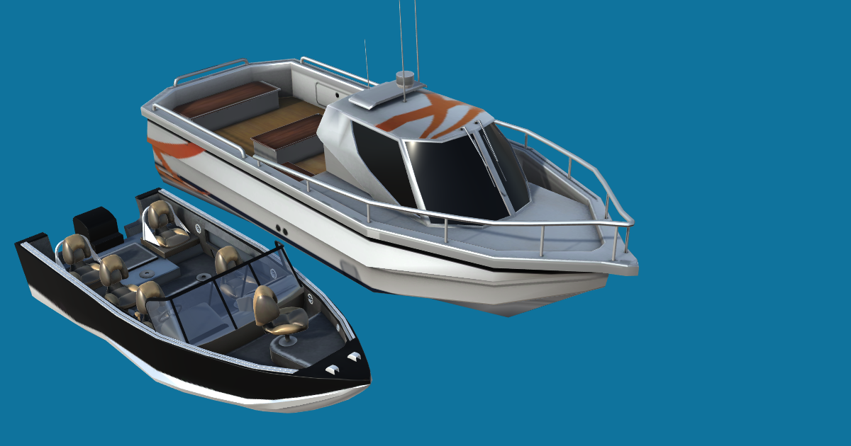 HQ Motorboats | 3D Sea | Unity Asset Store