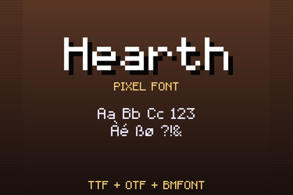 Hearth Pixel Font