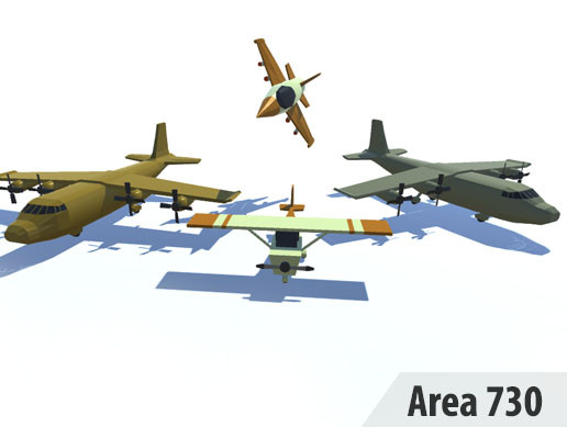 Stylized Low Poly Planes Pack | 3D Air | Unity Asset Store