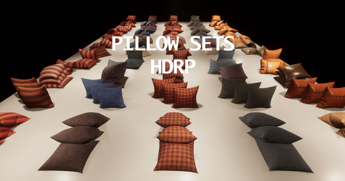 Pillow Sets HDRP | 3D Furniture | Unity Asset Store