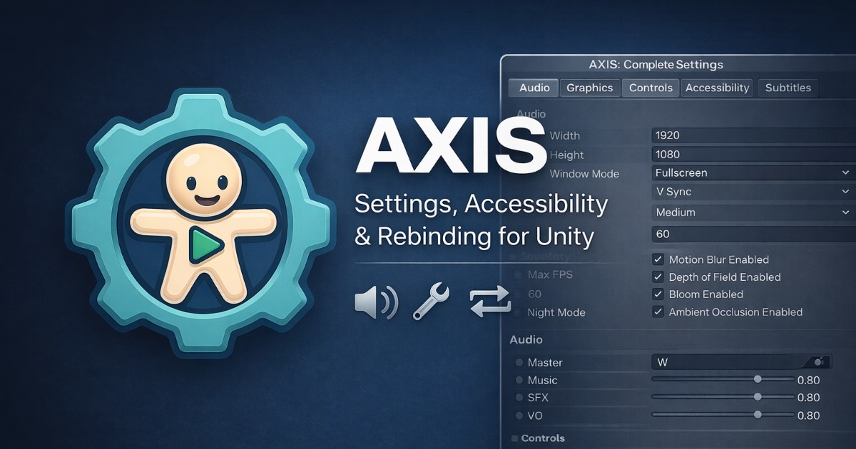 AXIS – Complete Settings, Accessibility & Rebinding Framework | GUI ...