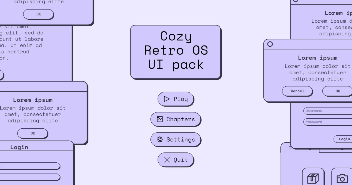 Cozy Retro OS UI pack | 2D GUI | Unity Asset Store