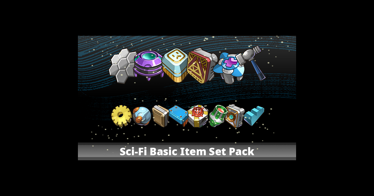 Sci-Fi Basic Item Set Pack | 2D Icons | Unity Asset Store