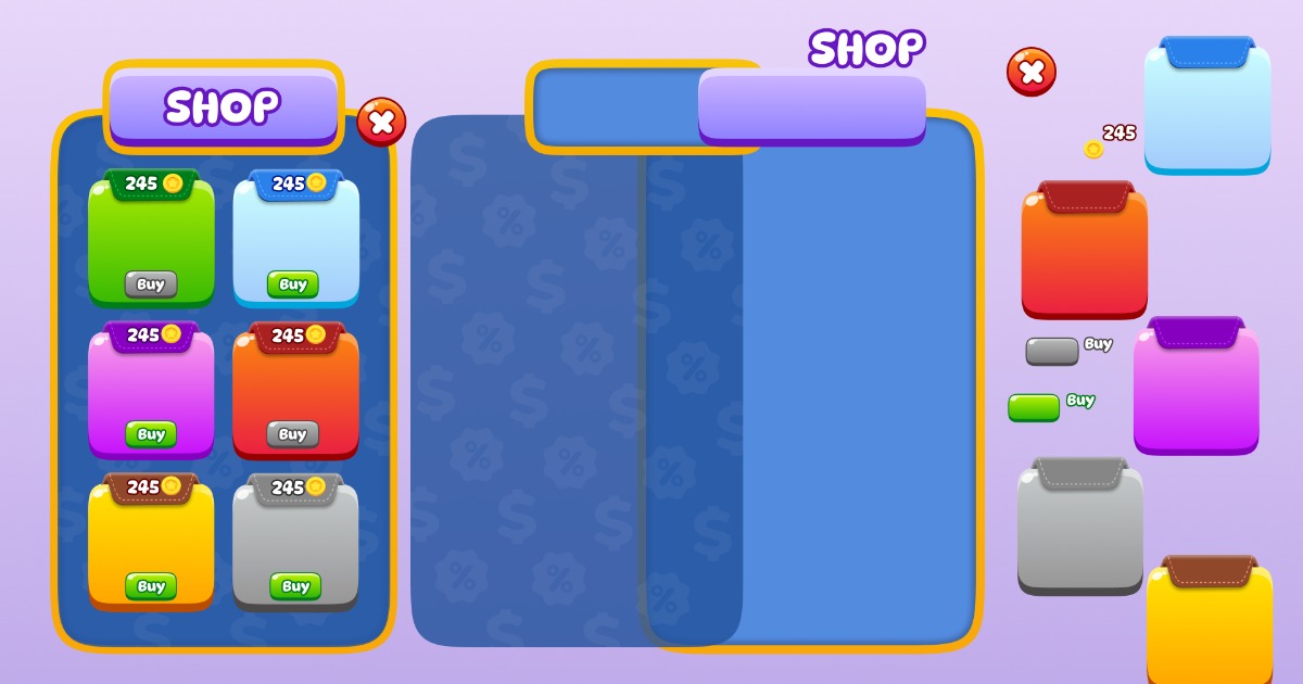2D GUI Casual Game Pack "Yore Game" | 2D Icons | Unity Asset Store