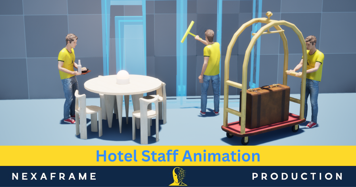 Hotel Staff Animation | 3D Animations | Unity Asset Store