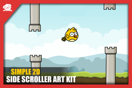 Free Simple 2D Side Scroller Assets Art Kit