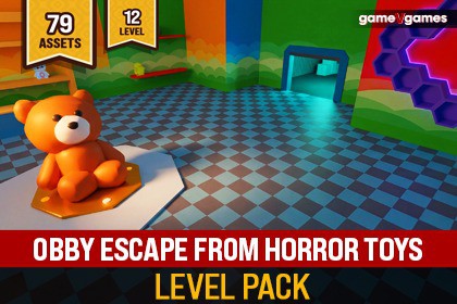 Obby Escape From Horror Toys Level Pack