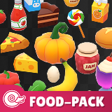 Stylized Food Pack - Low poly