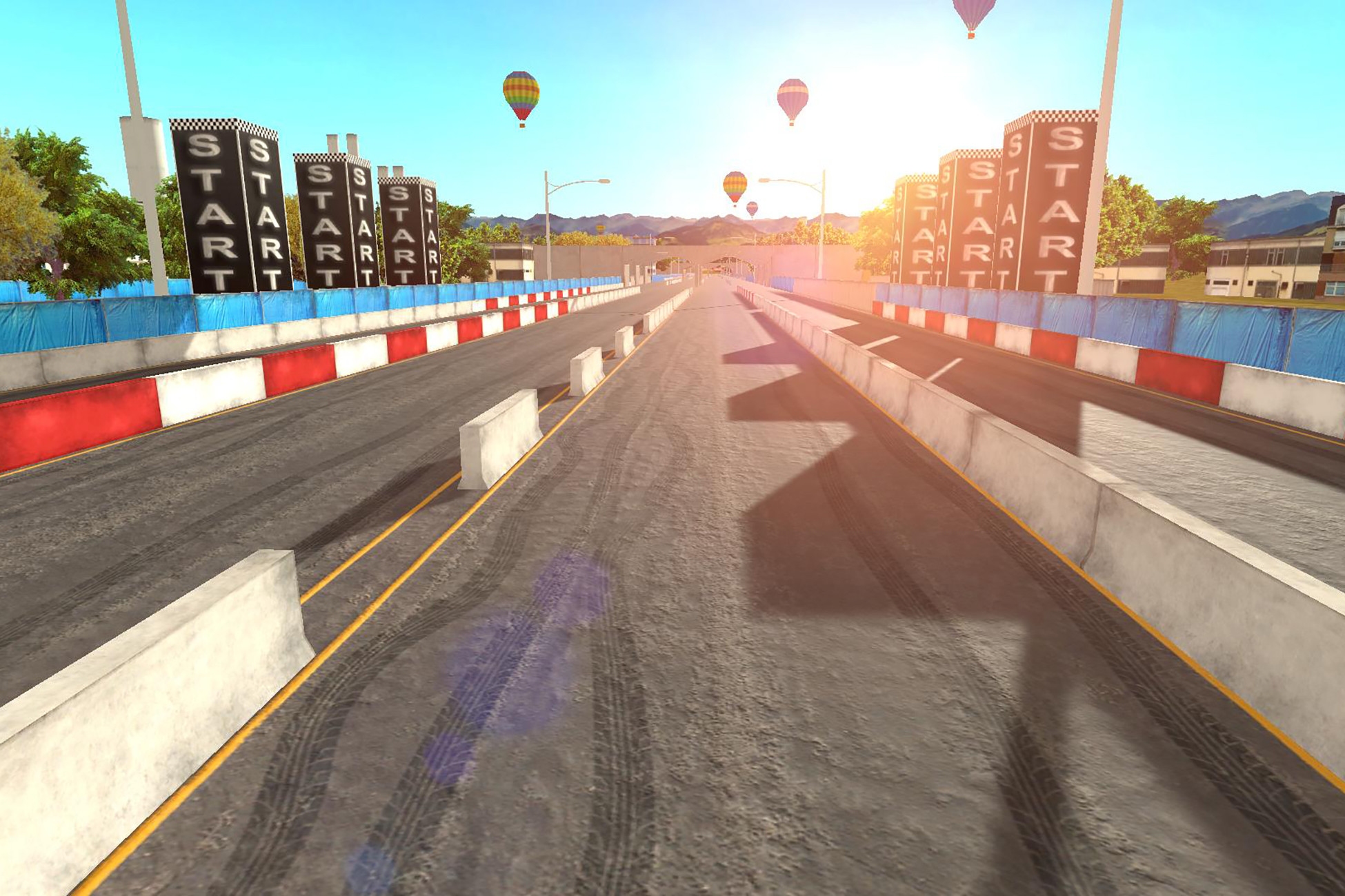 Drag Race Track Map Mobile Friendly 3D 道路 Unity Asset Store