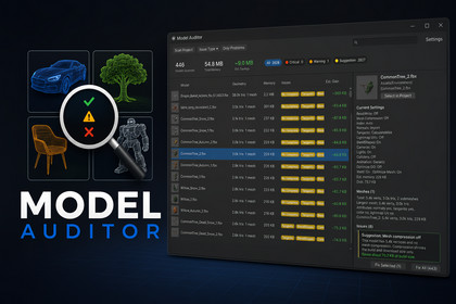 Model Auditor - Optimize Mesh Memory, Build Size & Performance