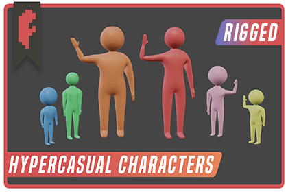 Hypercasual Characters Rigged