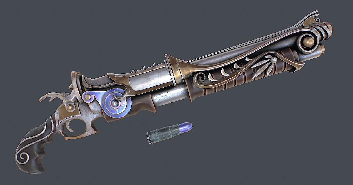 Fantasy rifle 1 | 3D 武器 | Unity Asset Store