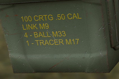 50 Cal Ammo Box 100 Rounds Low-Poly Game-Ready PBR