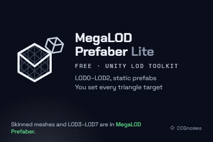 MegaLOD-Prefaber Lite — Free LOD Prefab Builder