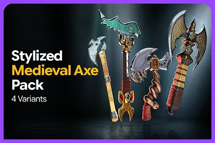 Stylized Medieval Axe Pack