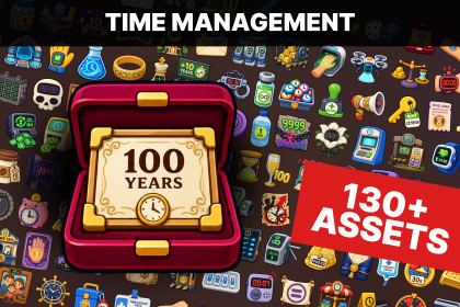 Time Management Lifespan Currency Timers Economy Systems Icons Pack