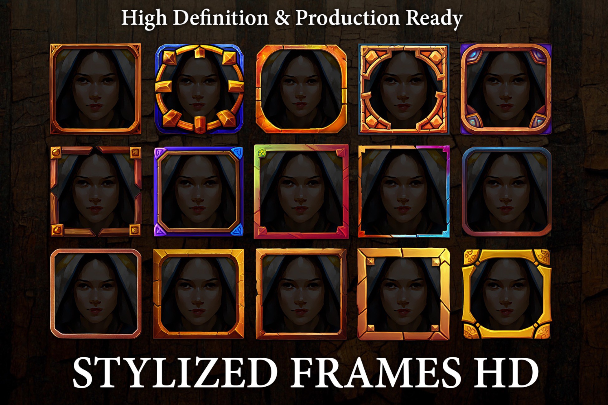 Stylized Frames HD | 2D Icons | Unity Asset Store