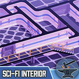 Sci-Fi Interior Modular Kit 02
