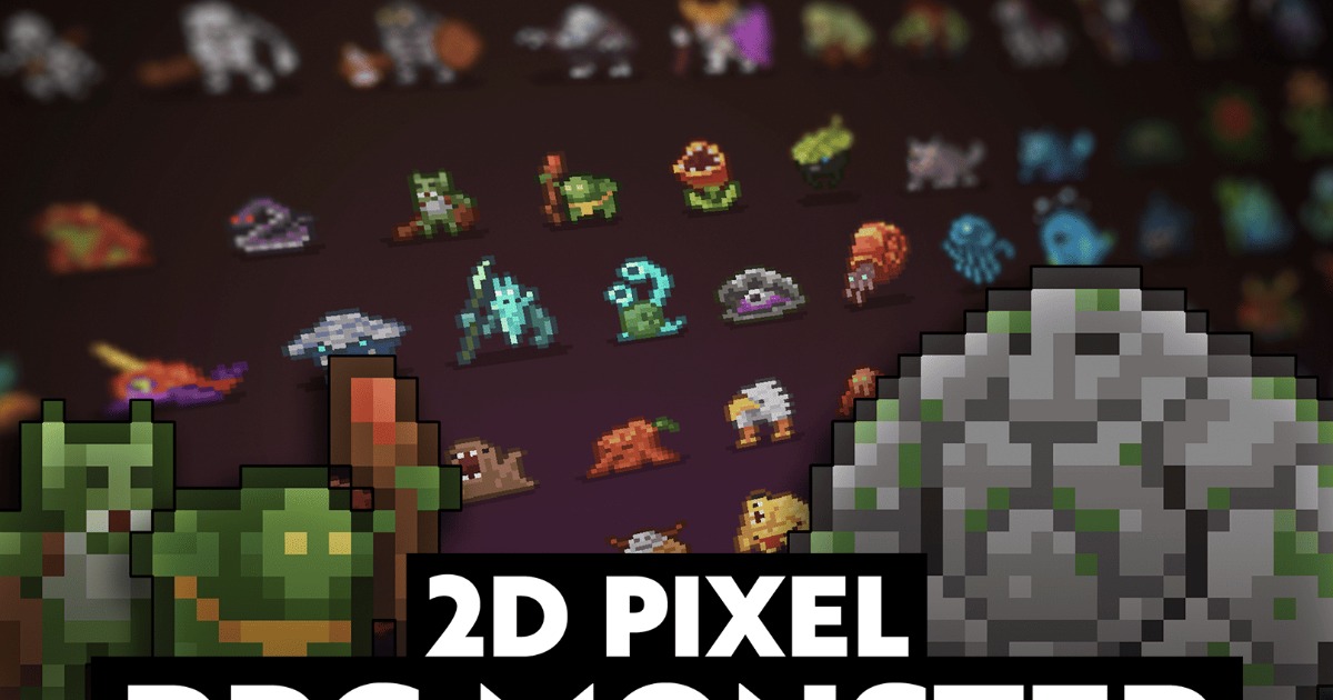 2D Pixel - RPG Monsters Icon | 2D キャラクター | Unity Asset Store