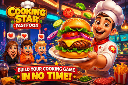 Cooking Fever Game Template – Complete Fast Food Time Management