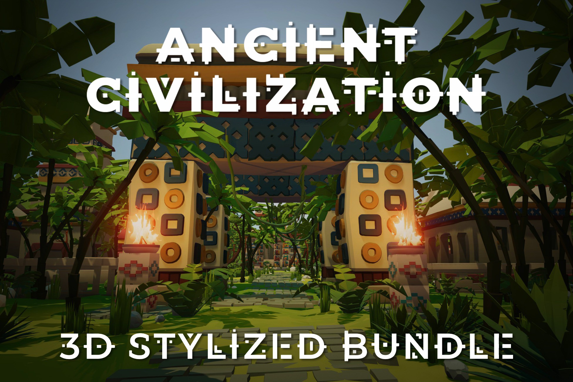 Ancient Textures Unity Ancient civilization 3D stylized bundle | 3D Historic | Unity Asset Store