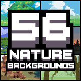56 Nature Backgrounds Pixel Art