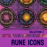Rune Icons - Collection 2 - 2D Pixel Magic and Spell Resources Bundle