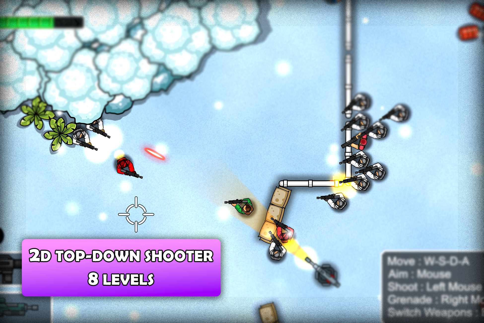 Shooter Commando 2D - Game Template, image 1