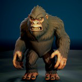 Sasquatch - Game ready character Low-poly 3D model
