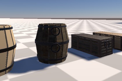 WatchTower Demo Props Crate & Barrel HDRP/URP